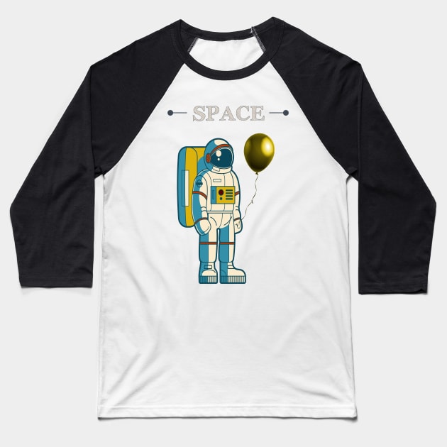 Space Shuttle Challenge Baseball T-Shirt by Prossori